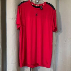Spyder‎ Shirt Mens Large Active Athletic Red Center Chest Logo Back Logo